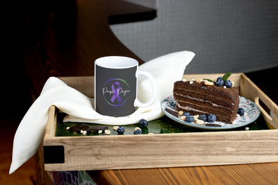 Purple Payne Ribbon Logo Coffee Cup 11oz